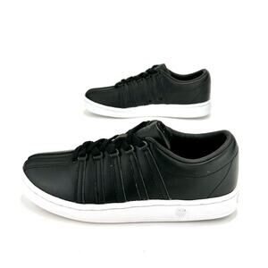 K-Swiss Classic VN Men Black Sneaker Size 5.5 Leather Cushioned Comfort Skater